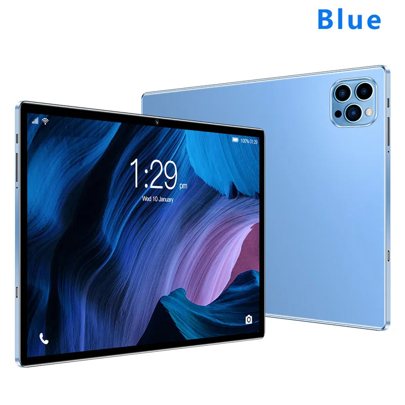 10.1 Inch Android Tablet Google Play Octa Core &ndash; Ultra Slim Blue / Standard Accessories