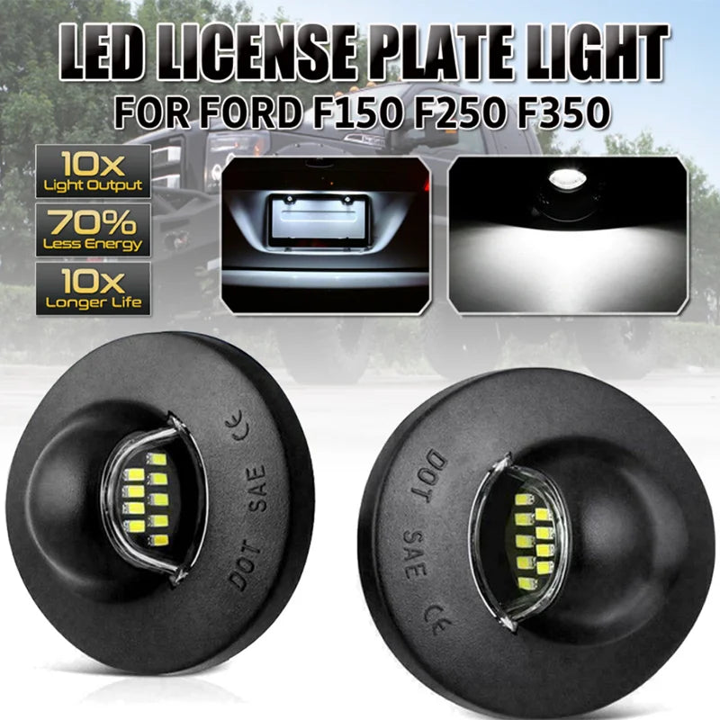 Светлина за номер на кола Ford F150 LED, без грешки CANBUS, водоустойчива IP65