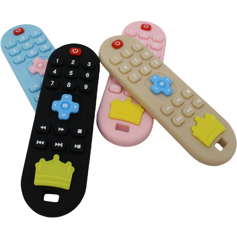 Silicone Remote Control Teether &ndash; Soothing Cognitive Teething Toy
