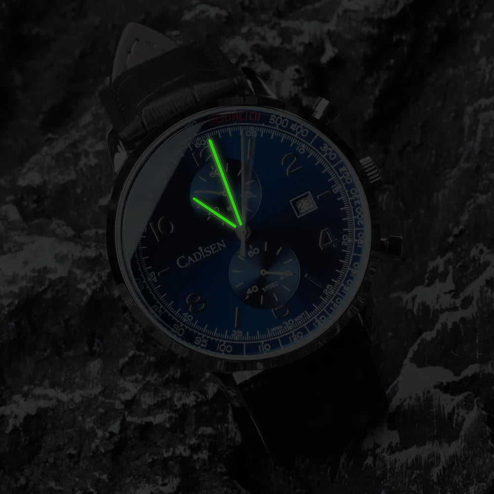 Cadisen Miyota 0S11 Chronograph Watch &ndash; Sunburst Dial