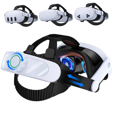 BEBONCOOL 8000mAh Head Strap For Meta Quest 3S/Quest 3/Quest 2 Battery Head Strap Compatible for Oculus Head Strap by InterCyprus Trading Ltd