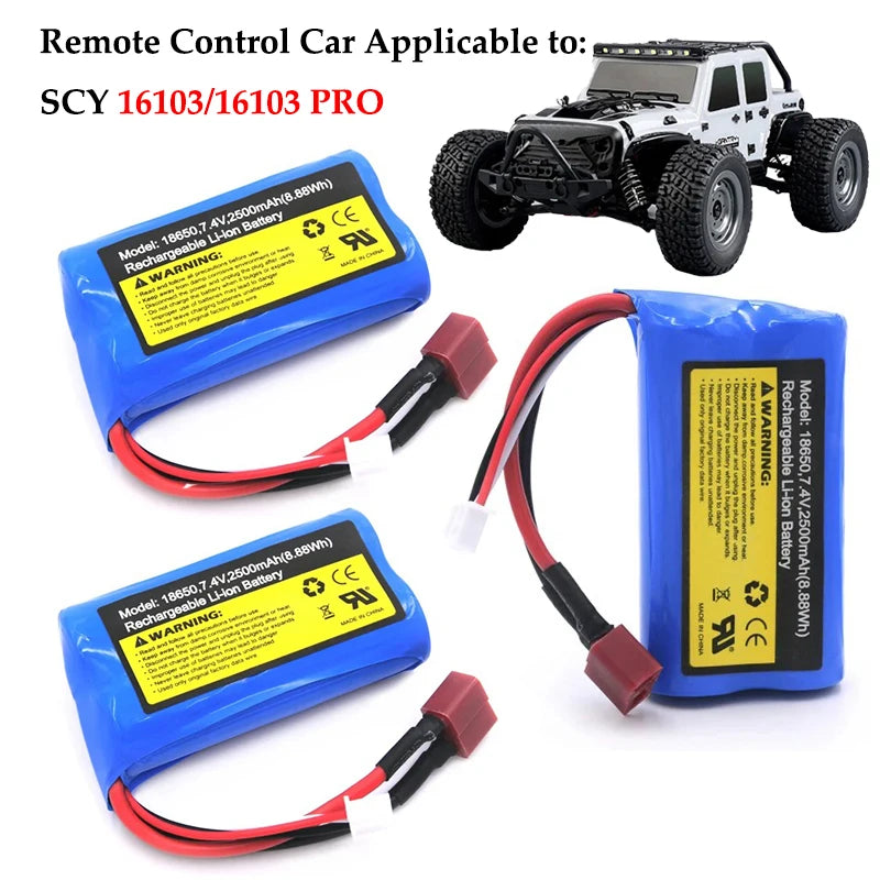 2S 7.4V 2500mAh LiPo baterija z visokim praznjenjem za JJRC Q130