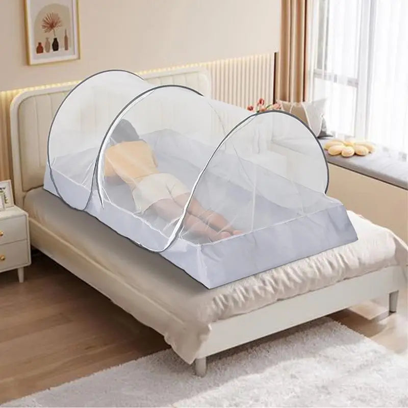 Foldable Mosquito Net Tent for Single Bed &ndash; Portable Outdoor Fly Net