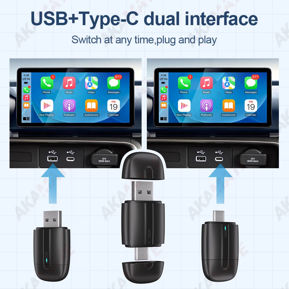2in1 Wireless CarPlay Dongle &ndash; Wired To Wireless Conversion