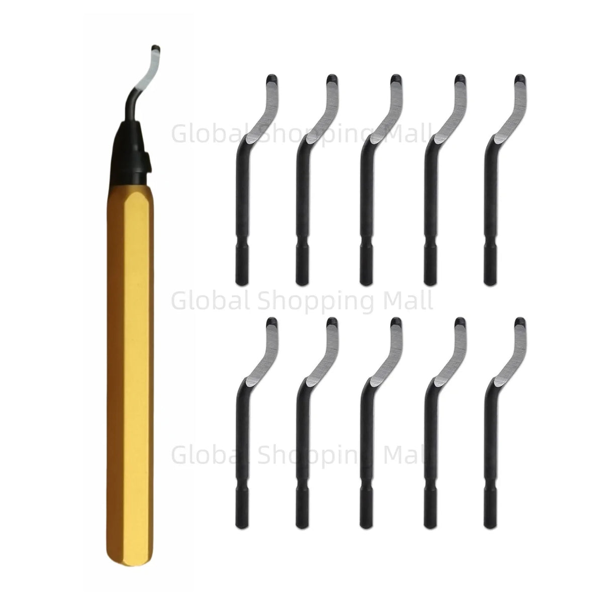 Metal RB1000 Deburring Tool Kit - Efficiently Smooth Wood &amp; Plastic Yellow RB1000 Set