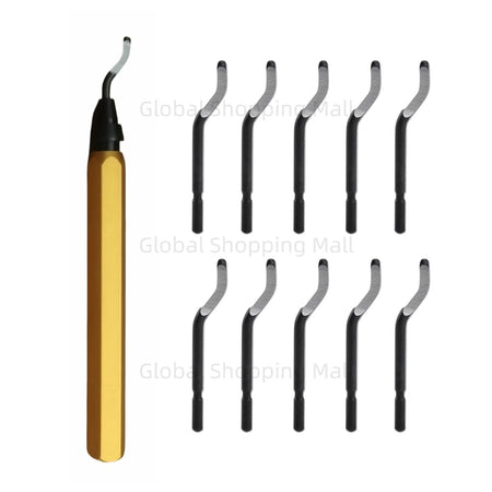 Metal RB1000 Deburring Tool Kit - Efficiently Smooth Wood &amp; Plastic Yellow RB1000 Set