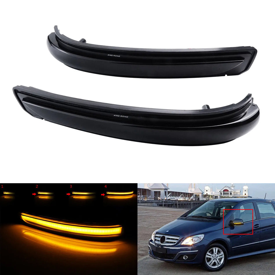 Dinaminis LED sparno veidrodžio indikatorius Mercedes-Benz W169 W245 LCI