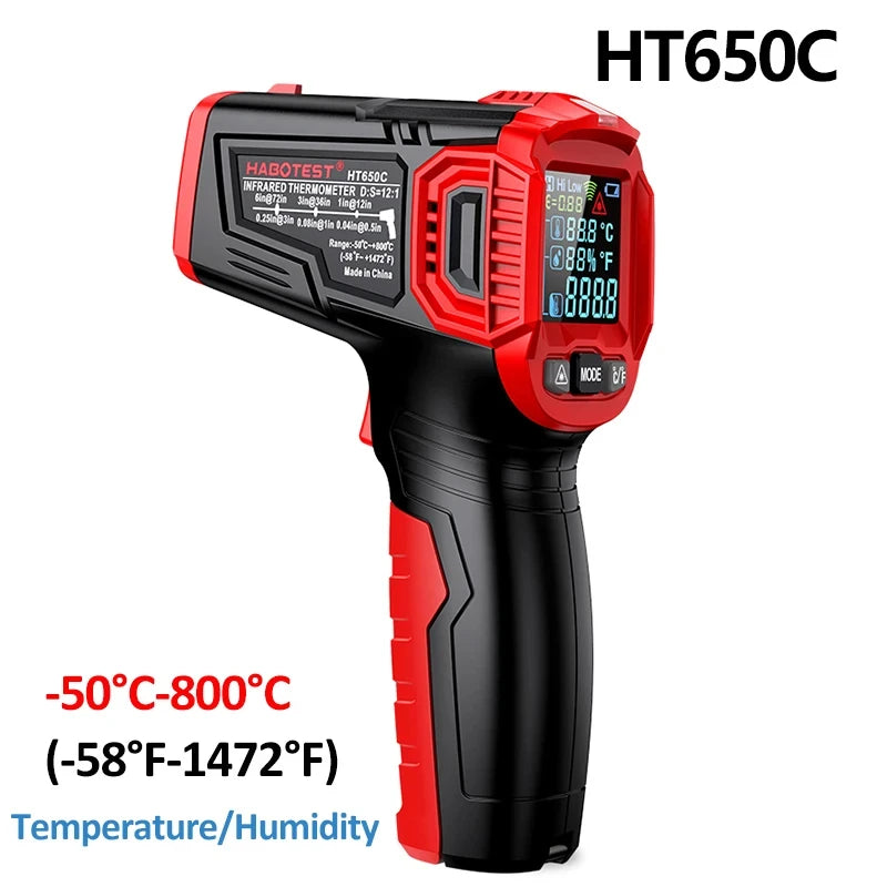 HT650 Infrared Thermometer &ndash; Non Contact IR Temp Meter HT650C