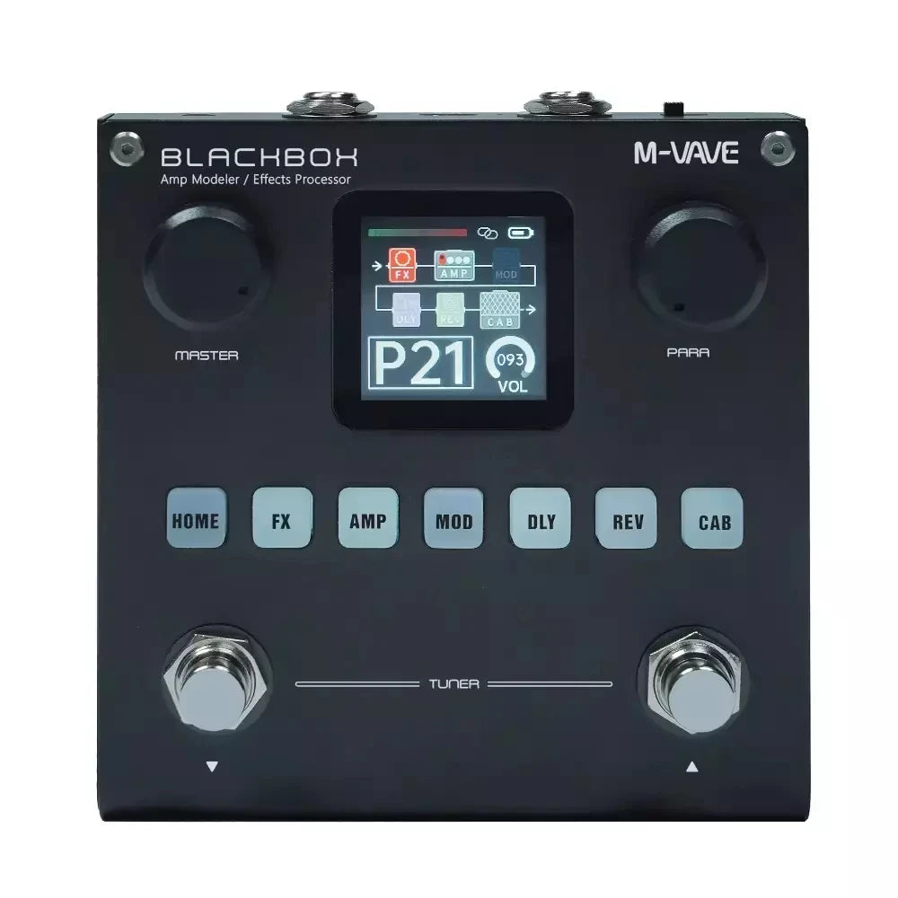 M-VAVE Blackbox &ndash; Rechargeable Guitar and Bass Amp Modeler black