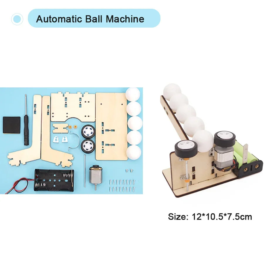 DIY STEM Educational Toy: Assemble Your Own Science Experiment Model for Kids 14+ Ball Machine