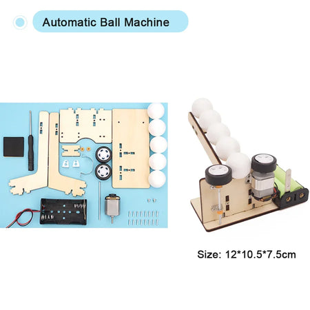 DIY STEM Educational Toy: Assemble Your Own Science Experiment Model for Kids 14+ Ball Machine