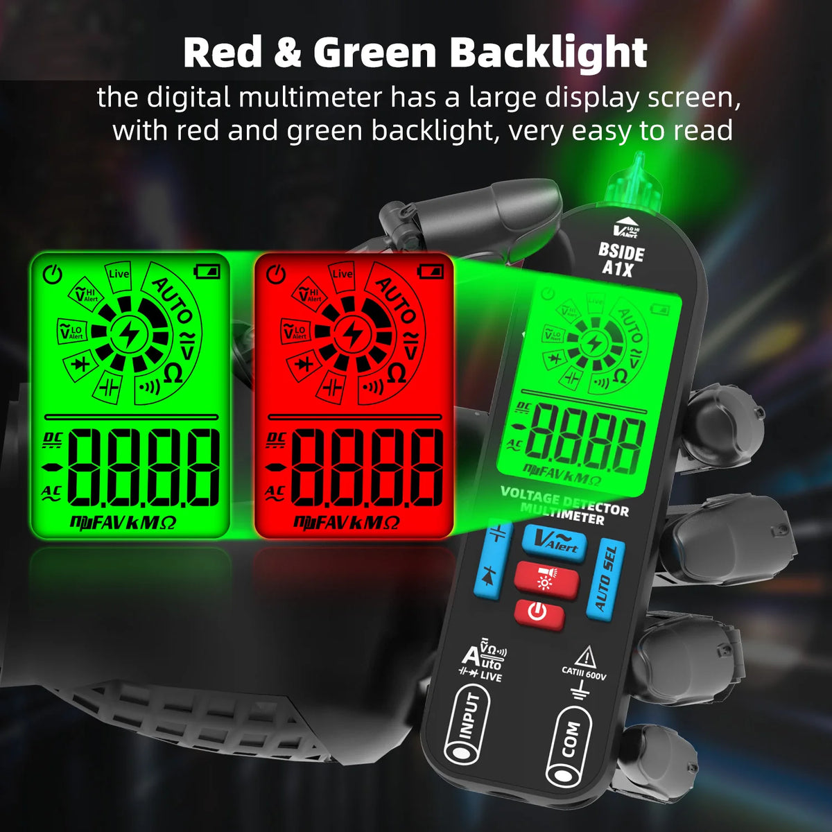 BSIDE A1X &ndash; Rechargeable Digital Multimeter With Live Check