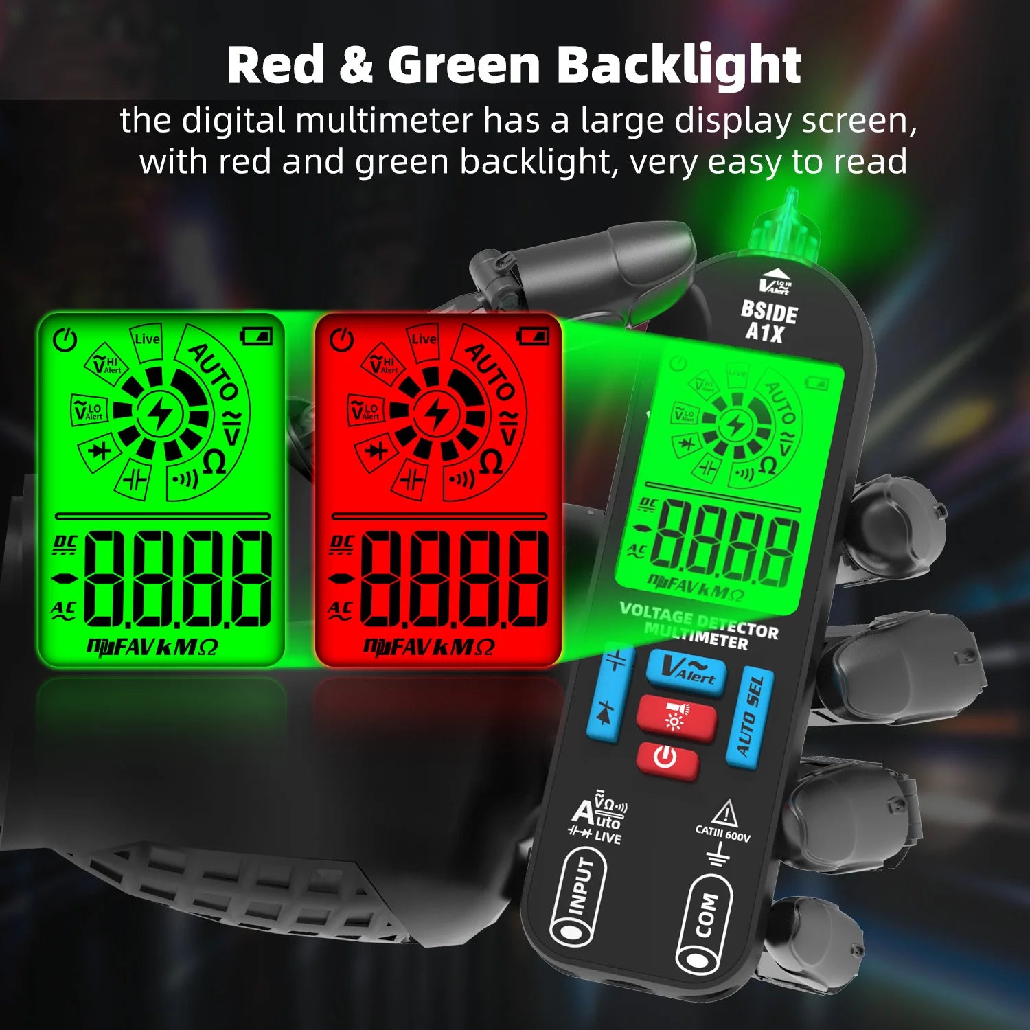 BSIDE A1X &ndash; Rechargeable Digital Multimeter With Live Check
