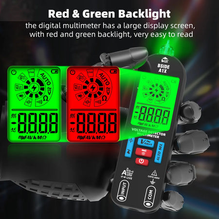 BSIDE A1X &ndash; Rechargeable Digital Multimeter With Live Check
