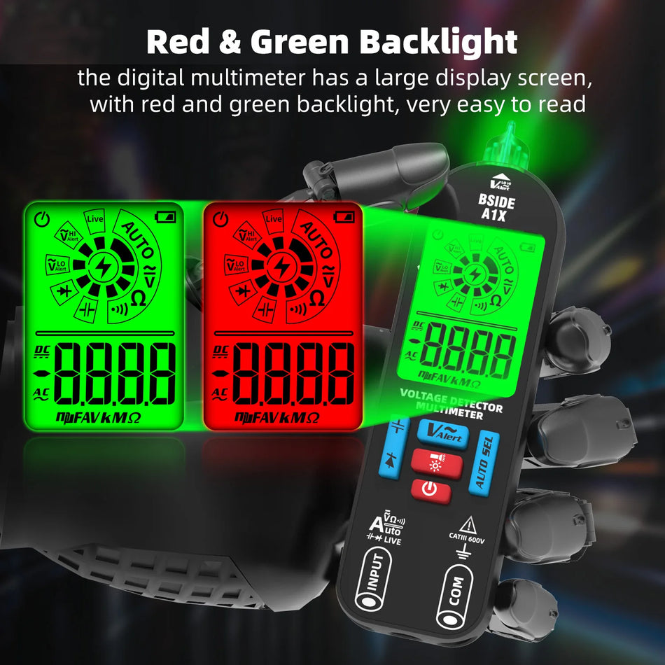 BSIDE A1X &ndash; Rechargeable Digital Multimeter With Live Check