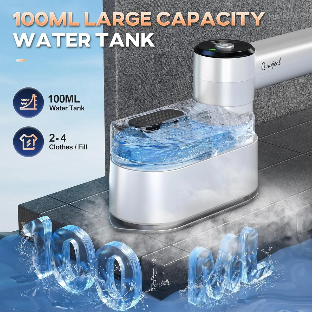 1000W Portable Travel Clothes Steamer &ndash; Collapsible Design