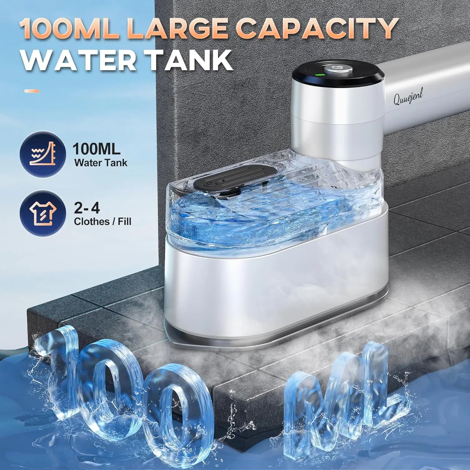 1000W Portable Travel Clothes Steamer &ndash; Collapsible Design