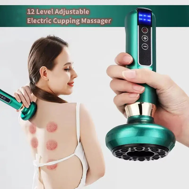 12-Επίπεδο Ρυθμιζόμενο Ηλεκτρικό Μασάζ Κουπών για Αδυνάτισμα, Κατά της Κυτταρίτιδας