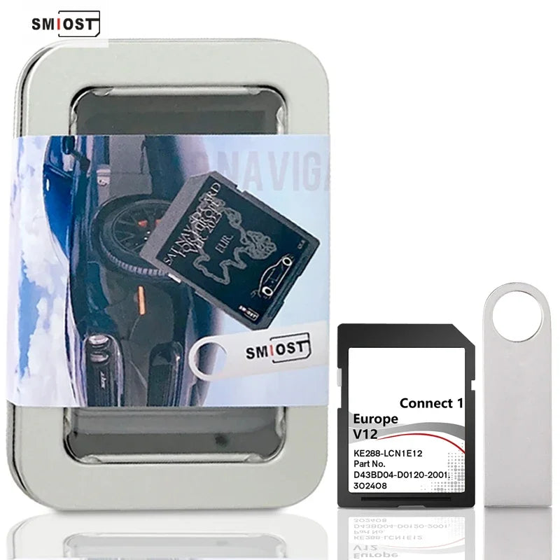 Car GPS Map Connect1 LCN1 V12 SD Card Europe &ndash; Plug Play CHINA / C1 V12 with USB