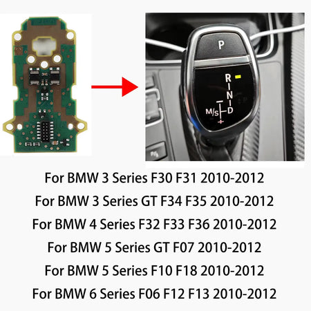 Replace Upgrade Gear Shift Knob Circuit Board for BMW F10 F30 F20 F25 F26 F15 F16 F32 Gear Shifter Gearbox LED Panel Repair by InterCyprus Trading Ltd