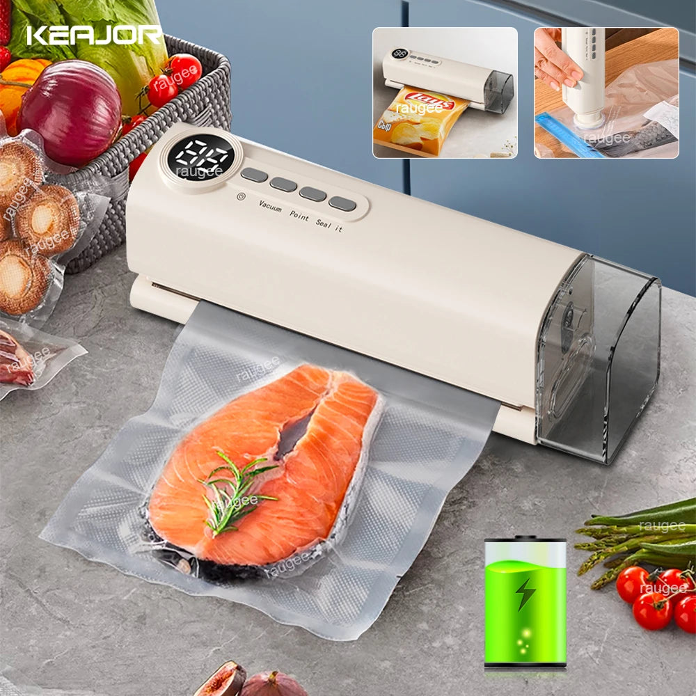 Mini Vacuum Sealer Rechargeable Portable &ndash; LED Display