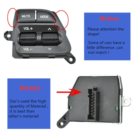 For KIA CERATO K3 /K3S Ceed JD Rio 3 Separate to Sell Multifunctional Steering Wheel Modification Button by InterCyprus Trading Ltd