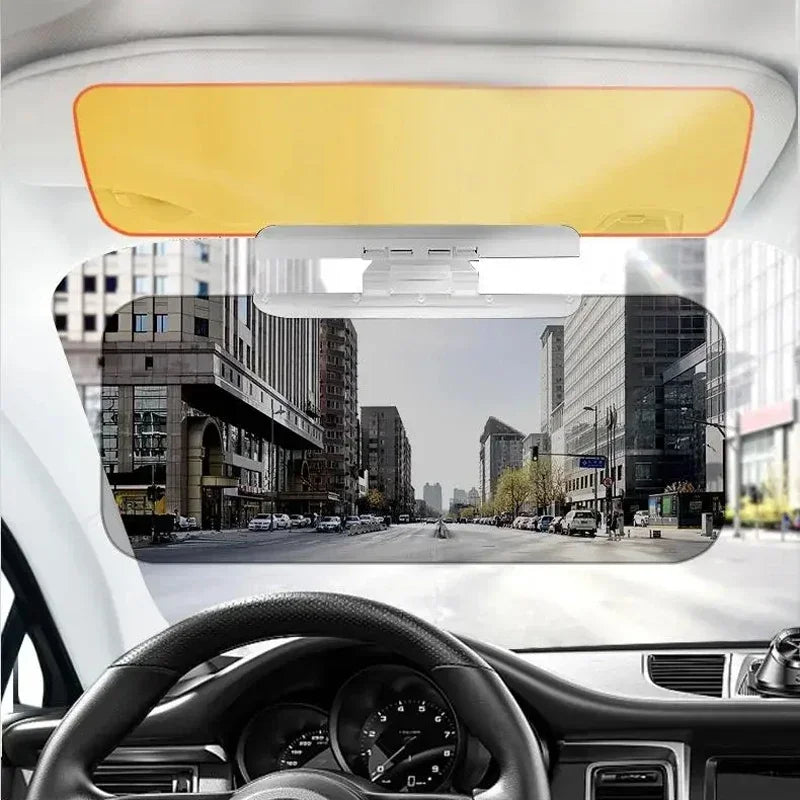 2 In 1 HD Auto Aurinkosuoja Päivä- ja Yönäkö, UV Käännettävä