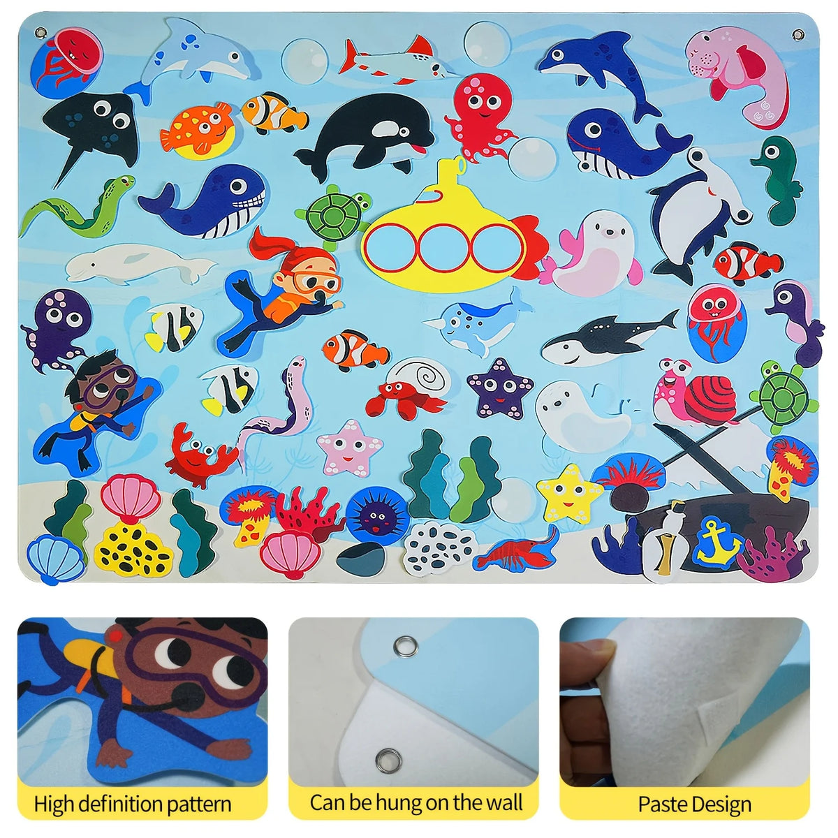 Ocean Felt Story Board &ndash; Montessori Busy Board For Toddlers