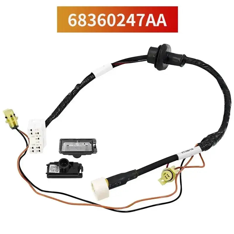 Rear License Plate Lamp With Wiring Harness For Jeep Grand Cherokee 2014-2016 68360247AA by InterCyprus Trading Ltd