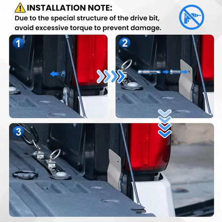 1 Set Tailgate Anti-Theft Lock Truck Bed Tailgate Locks Protector Compatible with Toyota Tacoma Accessories 2026-2024 by InterCyprus Trading Ltd