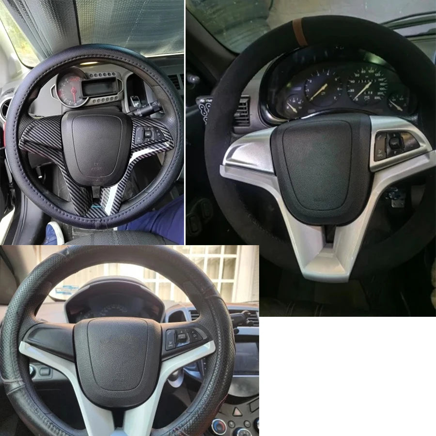 Ohjauspyörän krominen koristepeite tarra Chevrolet Cruze Trax Tracker ja Sonic