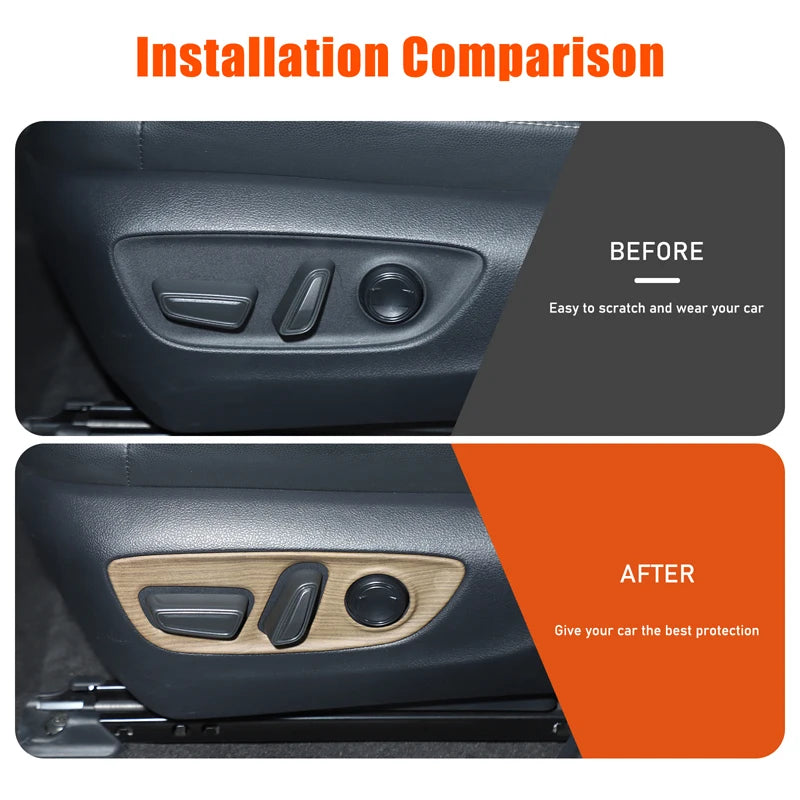 ABS uhlíková vlákna sedadlový panel pre Toyota Prado 2024 dekor