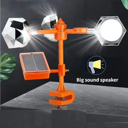 Solar Powered 3-in-1 Bird Repeller &ndash; Ultrasonic Sound and Reflective Flash