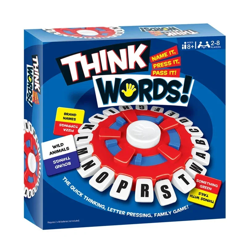 Настольная игра Think Word на английском и испанском языках, быстрая, семейная забава