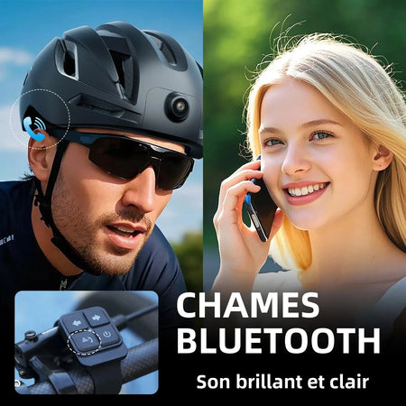 Smart Cycling Helmet with 1080p Camera, Turn Signals, GPS, and Bluetooth