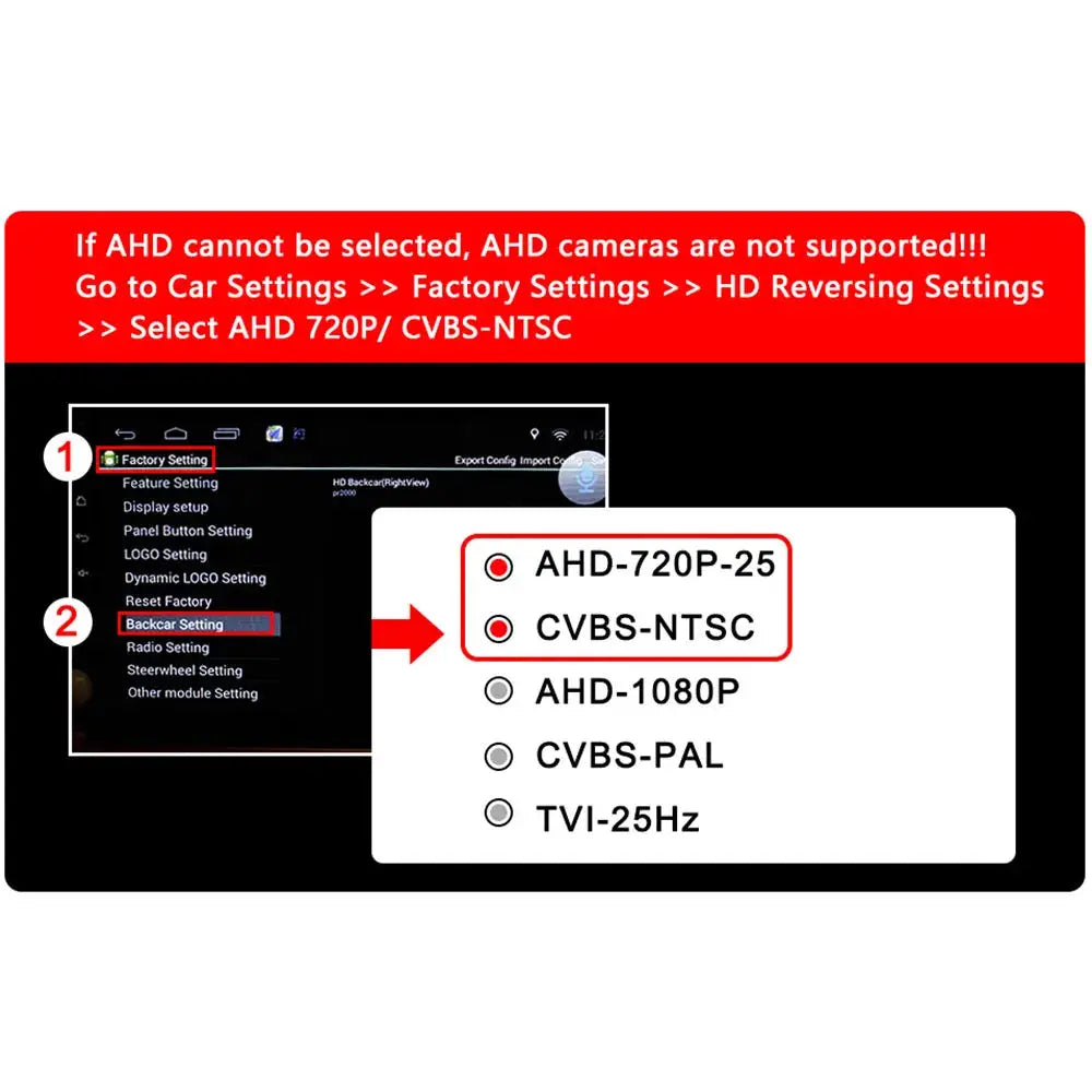 AHD 720P CCD Dynamic Trajectory Flush Mount Reverse Camera, 170° Wide Angle Starlight Night Vision Waterproof Dual Signal Switch by InterCyprus Trading Ltd