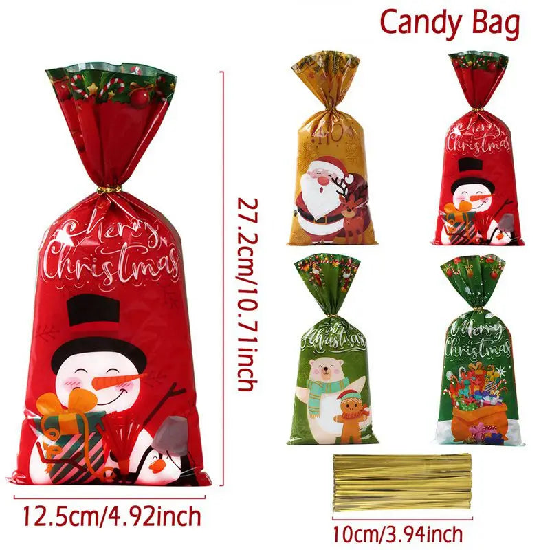 Christmas Candy Gift Bags - Santa Decoration - Huiran XS0331-11 / 100pcs