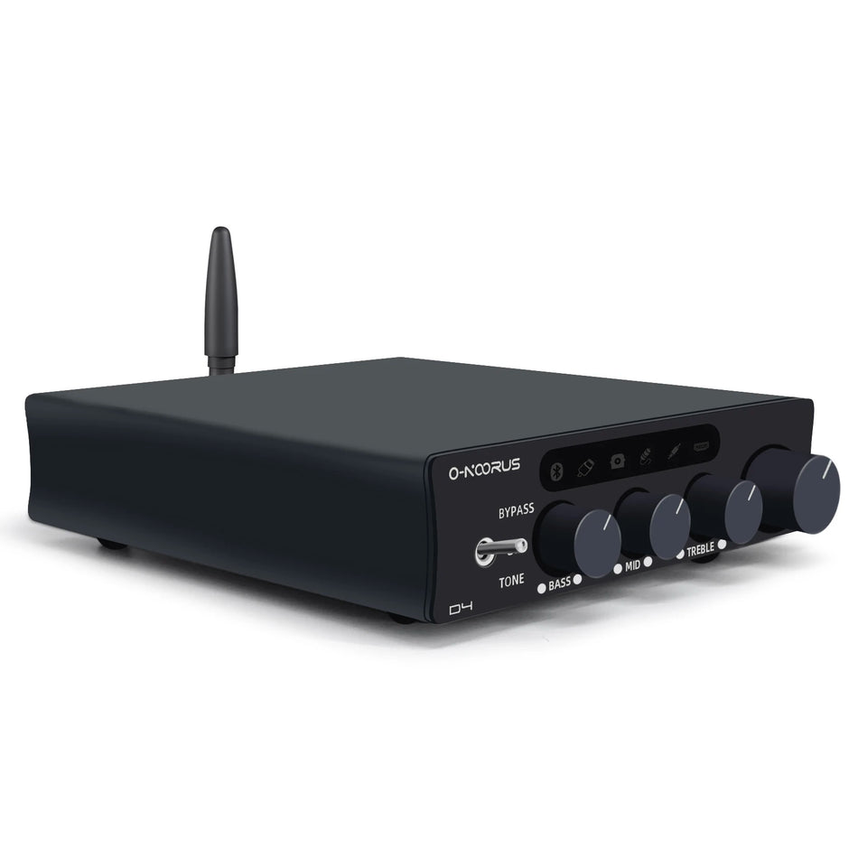 O-NOORUS D4 2.1 Channel Amplifier with HDMI ARC, Bluetooth 5.3 and Multi-Input Support