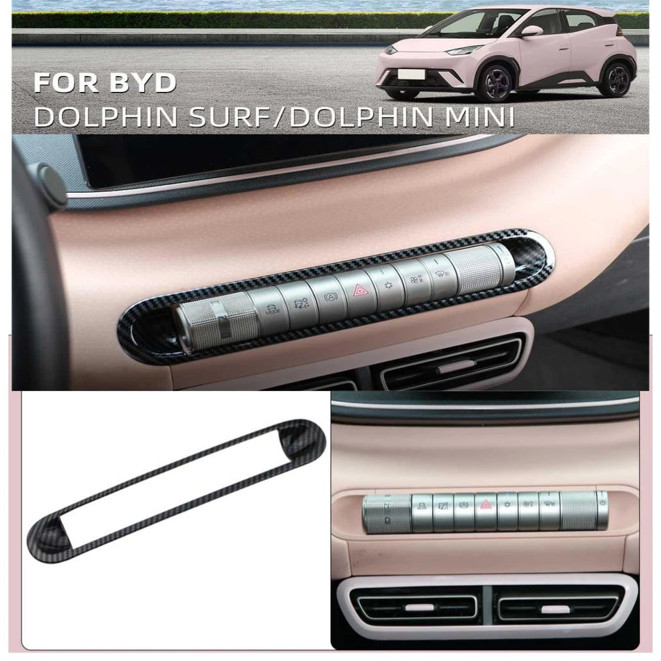 BYD Delfinas Anglies Pluošto Išvaizdos ABS Klimato Kontrolės Jungiklio Dangtelio Rėmas