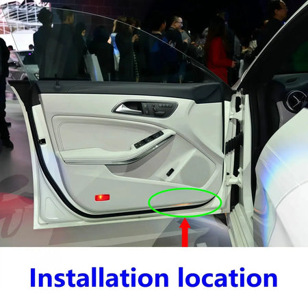 2Pcs For Mercedes Benz LED Car Door Projector Light Accessories HD CLA CLS Class E C Coupe C117 W117 C205 S205 C207 A207 C218 by InterCyprus Trading Ltd