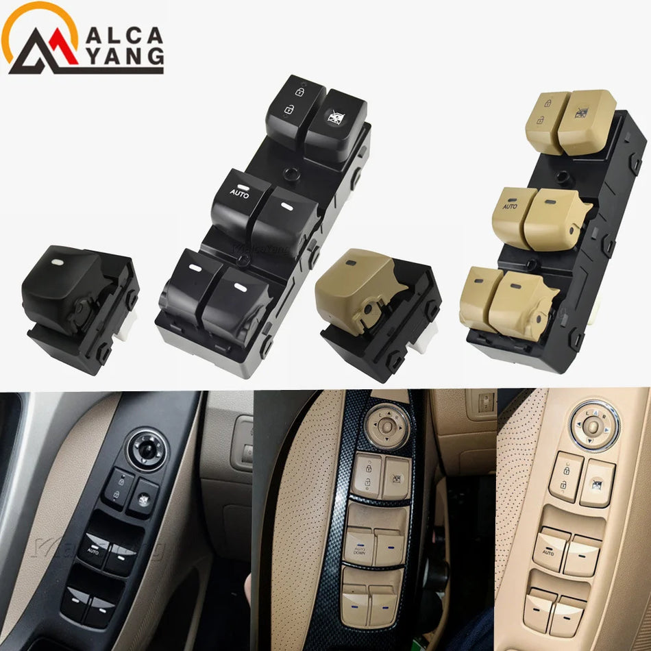 Interrupteur maître de fenêtre électrique ABS pour Hyundai Elantra 2012-2016 93570-4V000