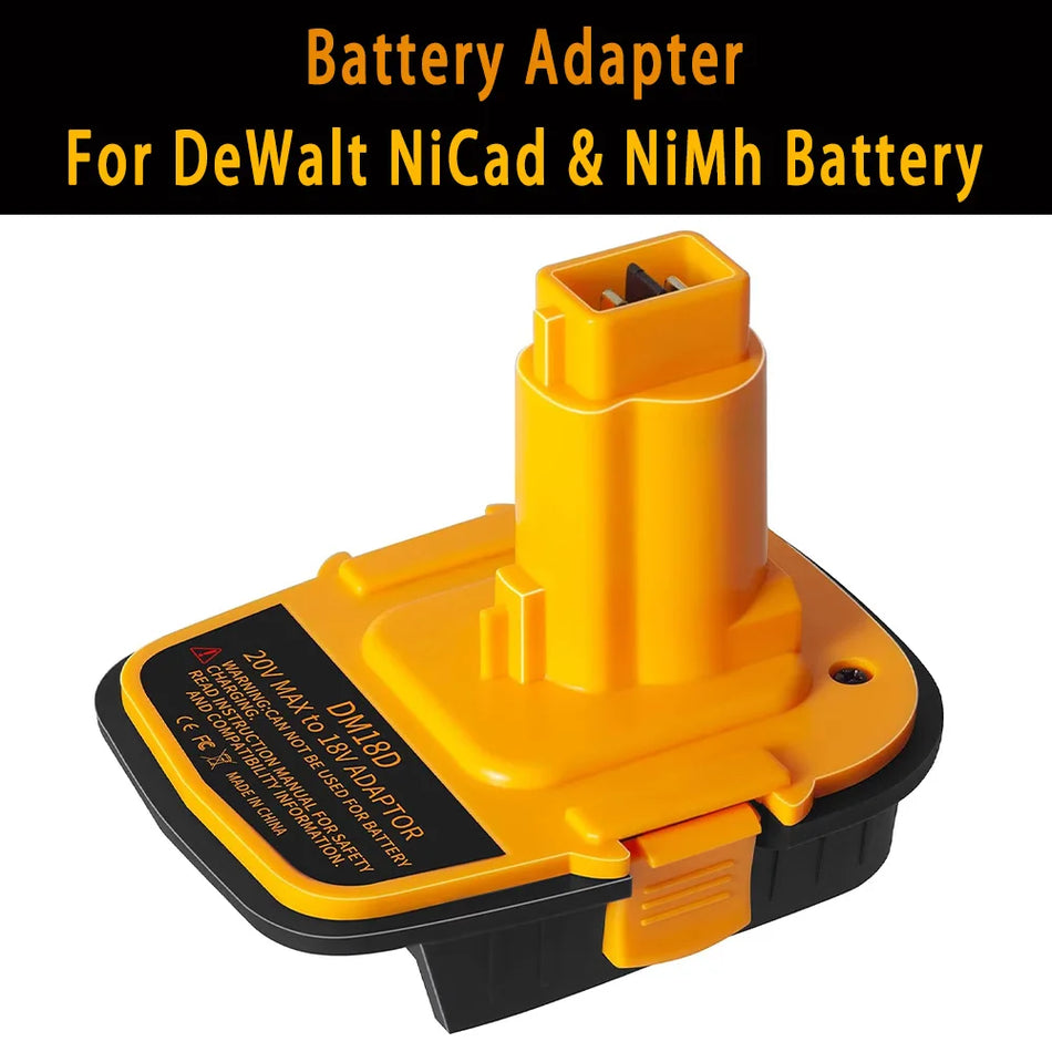 Adaptador De Bateria De Lítio Para Ferramenta Elétrica NiCad Com Carregador USB DM18D