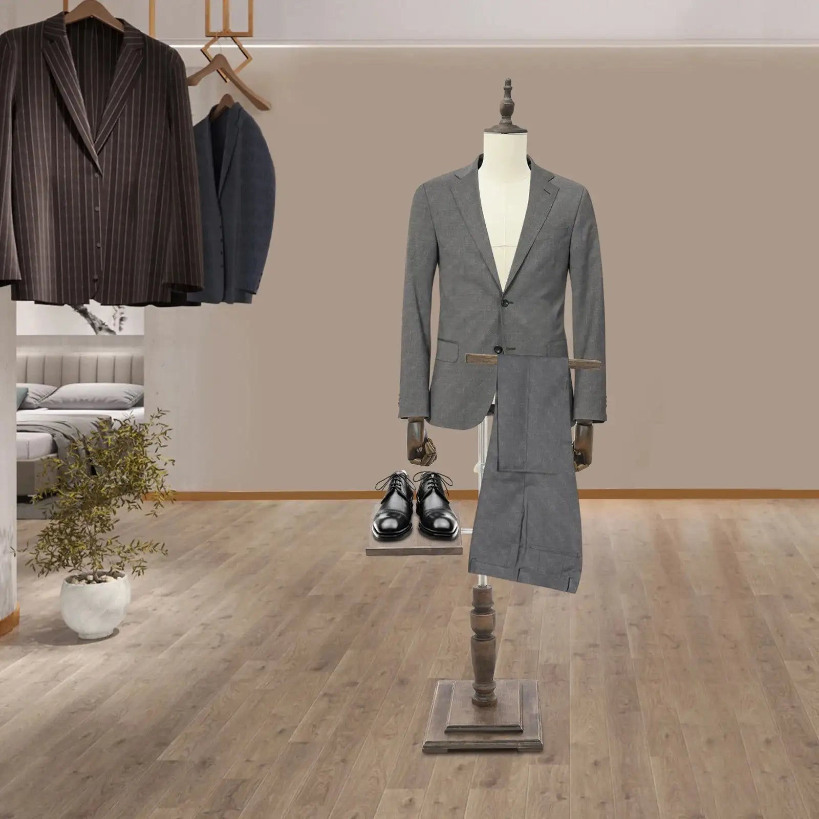 Male Clothing Store Display Racks &ndash; Height Adjustable