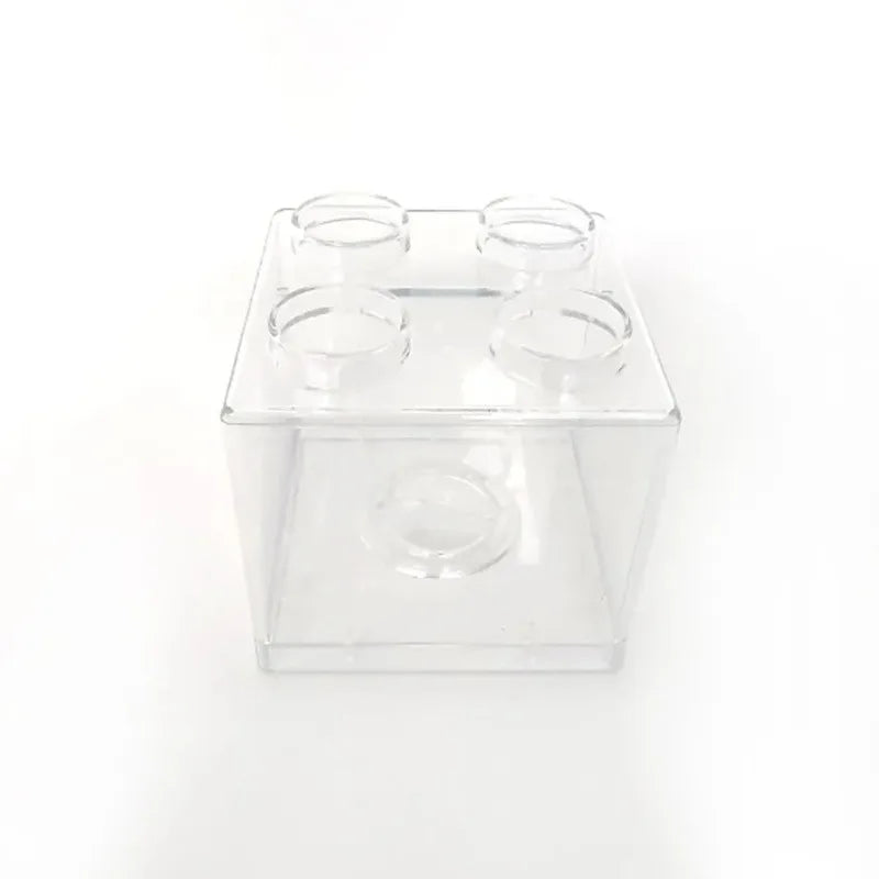 Transparent Building Block Money Box &ndash; Creative Coin Storage and Home Decor 1pc Transparent
