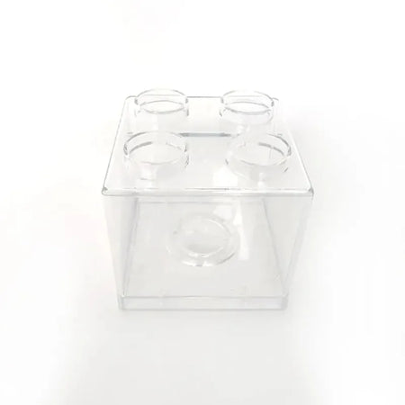 Transparent Building Block Money Box &ndash; Creative Coin Storage and Home Decor 1pc Transparent
