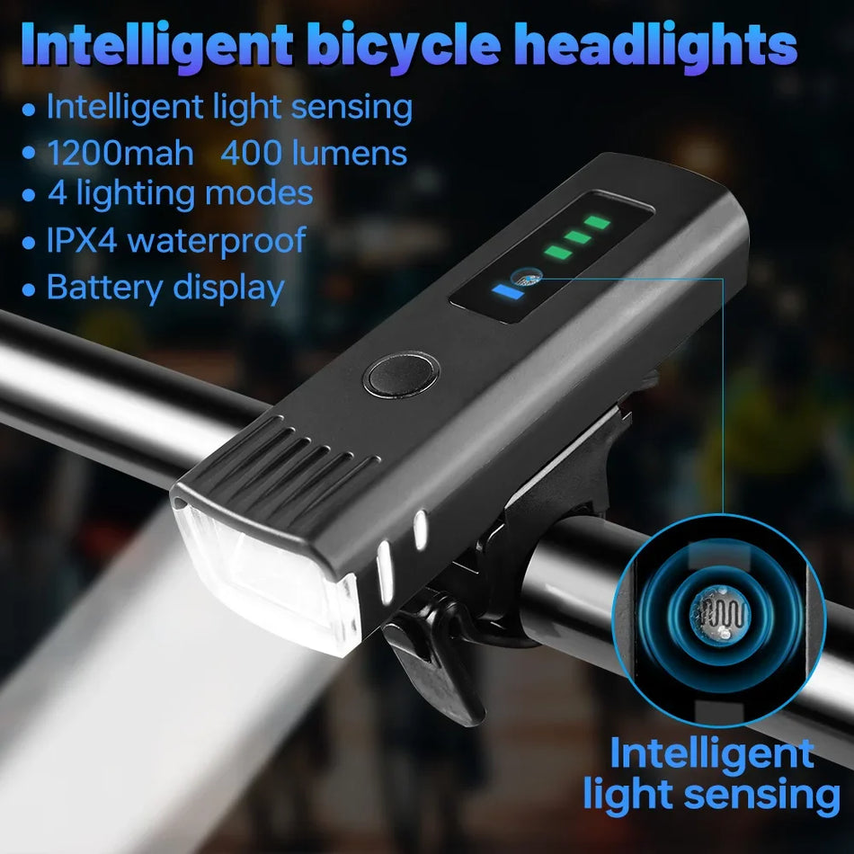 X-TIGER QD-5901 Предна светлина за велосипед, 400 Lumen, Type-C презареждаема