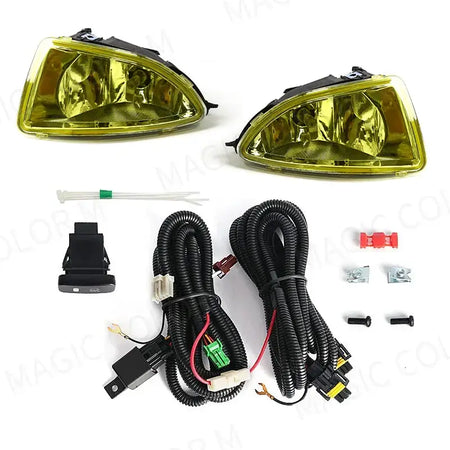 For Honda Civic 2004 2005 Fog Light Lamp Daytime Running Headlight Halogen Front Bumper Auto Car Light Assembly Switch Wires 12v by InterCyprus Trading Ltd