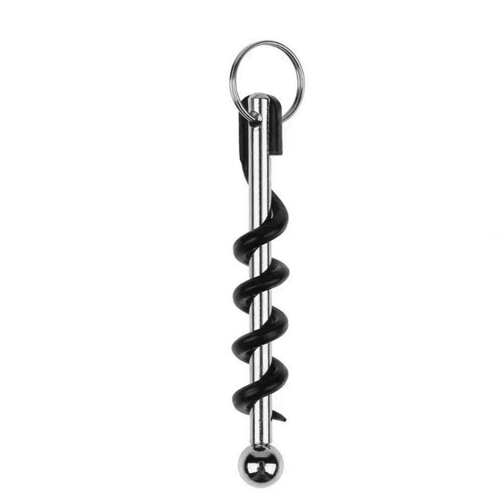 Bottle Opener Outdoor Mini EDC Cork Screw Red Wine Bottle Opener Keyring Tool Multi-functional Camping Survival Equipment Tool 1pc