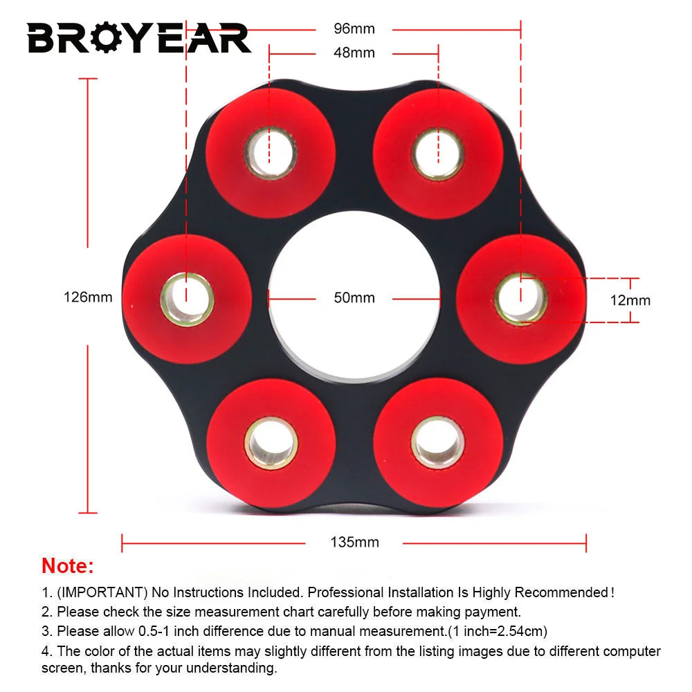 Flex Disc Drive Shaft Polyurethane For BMW E30 E36 E46 M3 12mm by InterCyprus Trading Ltd