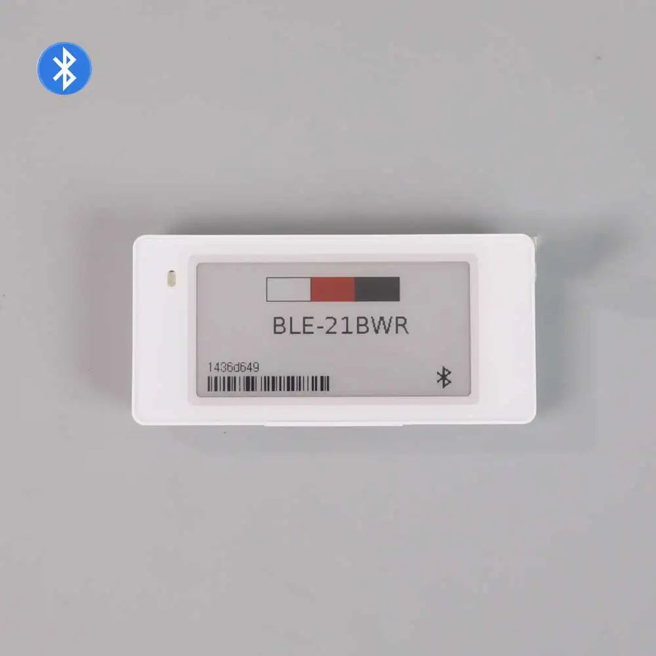2.13 collu Bluetooth elektroniskā plaukta etiķete ar E Ink displeju un lietotnes kontroli